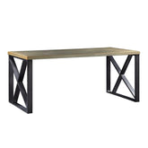 Jennavieve Gold Aluminum Desk Model 92550 By ACME Furniture